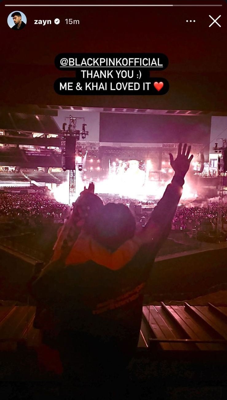 Zayn Malik attends Blackpink concert with someone special