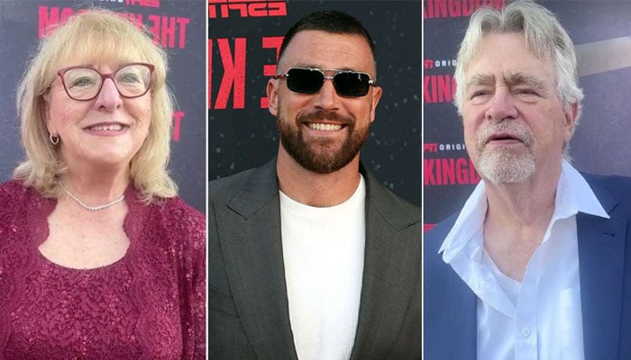 Travis Kelce makes red carpet debut with parents Ed, Donna Kelce